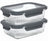 Cookinglife Glas Vorratsdosen Boro Lines 1 Liter - 2 Stück