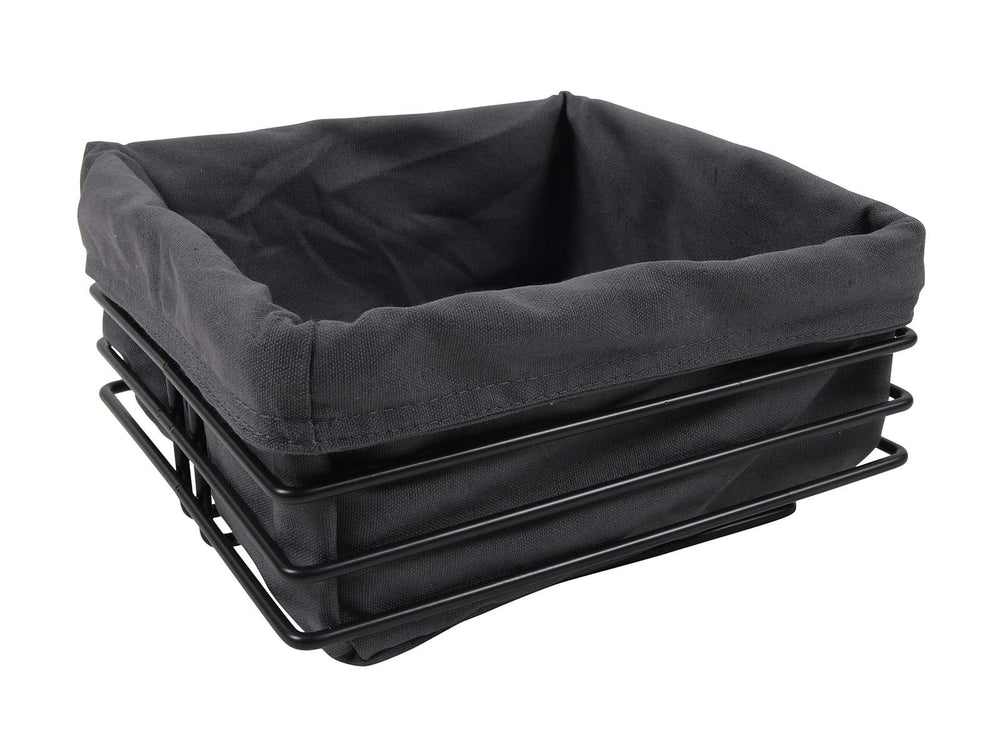 Cookinglife Brotkorb Schwarz Metall 23 x 22 x 12 cm