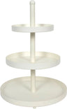 Cookinglife Etagère Metall creme ø 15, 20 & 25 cm - 3-stufig - 35 cm hoch