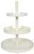 Cookinglife Metall Etagere  creme ø 20, 25 & 30 cm - 3-stöckig - 55 cm hoch
