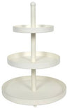 Cookinglife Metall Etagere  creme ø 20, 25 & 30 cm - 3-stöckig - 55 cm hoch