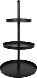 Cookinglife Etagère Metall schwarz ø 20, 25 & 30 cm - 3-stufig - 55 cm hoch