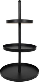 Cookinglife Etagère Metall schwarz ø 20, 25 & 30 cm - 3-stufig - 55 cm hoch