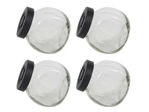 Cookinglife Gewürzgläser-Set - Glas Schwarz 175 ml - 4 Stück