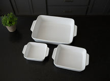 Cookinglife Ofenform-Set 3-teilig Weiß