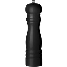 Cookinglife Pfeffermühle Rocca Schwarz Glänzend - Edelstahl Mahlwerk - 21,5 cm