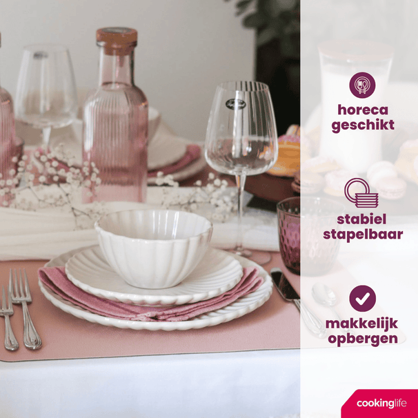 Cookinglife Speiseteller Cardida Off White ø 26 cm - 6 Stück