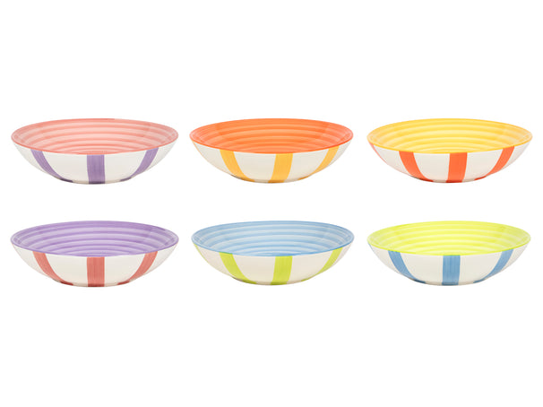 Cookinglife Tiefe Teller / Pastateller Summer Vibes ø 21 cm - 6 Stück