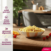 Cookinglife Tiefe Teller / Pastateller Spring Vibes Ø 21 cm - 6 Stück