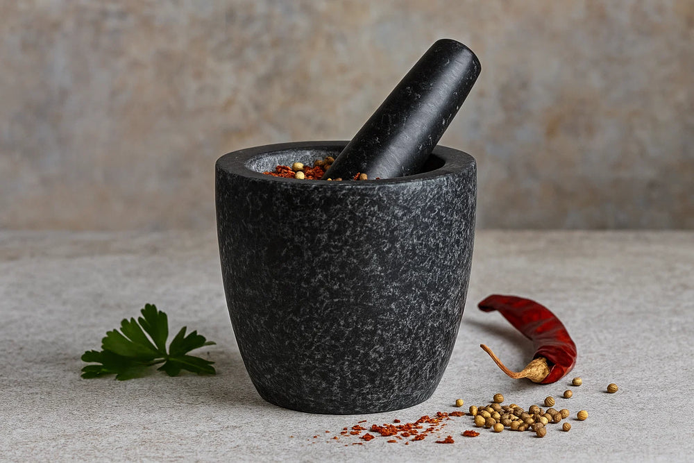 Cookinglife Mörser Granit Schwarz ø 13 cm