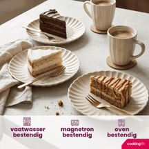 Cookinglife Frühstücksteller / Dessertteller Cardida Beige ø 19,5 cm - 6 Stück