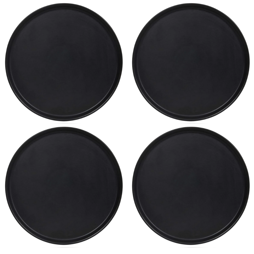 Cookinglife Pizzateller Schwarz ø 30 cm - 4 Stück