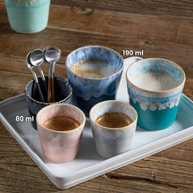 Costa Nova Espresso Tassen Grespresso Soft Pink 80 ml - 8 Stück - Geschenkbox