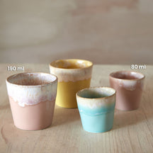 Costa Nova Espresso Tassen Grespresso Soft Pink 80 ml - 8 Stück - Geschenkbox