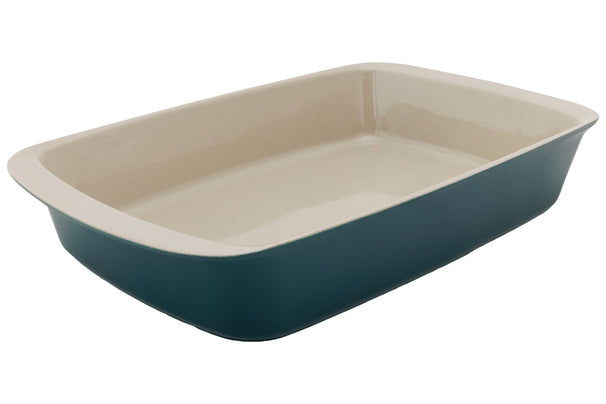 Cosy & Trendy Auflaufform Keramik Fontestic Green Heron - 34 x 21 x 5,5 cm / 2,3 Liter