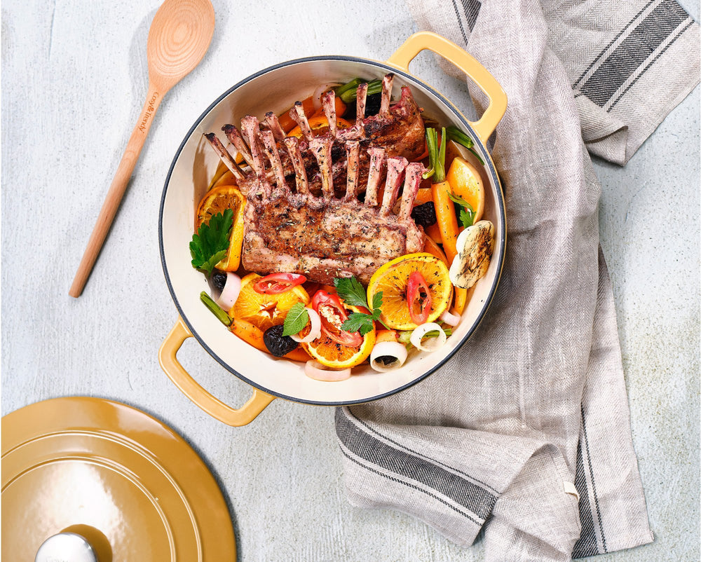 Cosy & Trendy Braadpan met deksel Fontestic Gietijzer Amber Gold ø 28 cm / 6.8 Liter - sfeerbeeld 1