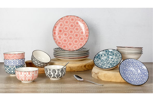 Cosy & Trendy Servierset (Servierplatte + Schalen) Delirio 14-teilig