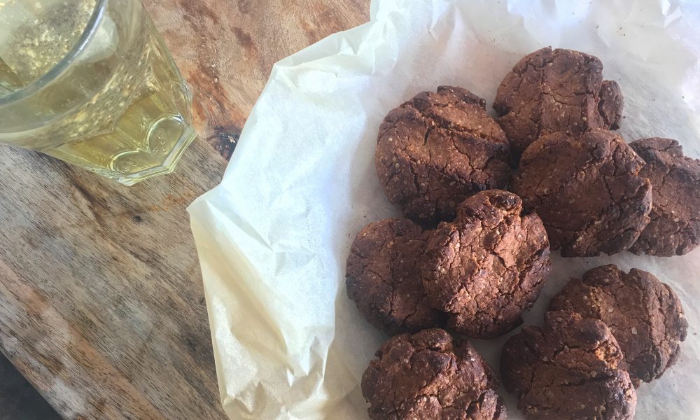 Gesunde Kekse mit Erdnussbutter und Chia, im Handumdrehen fertig