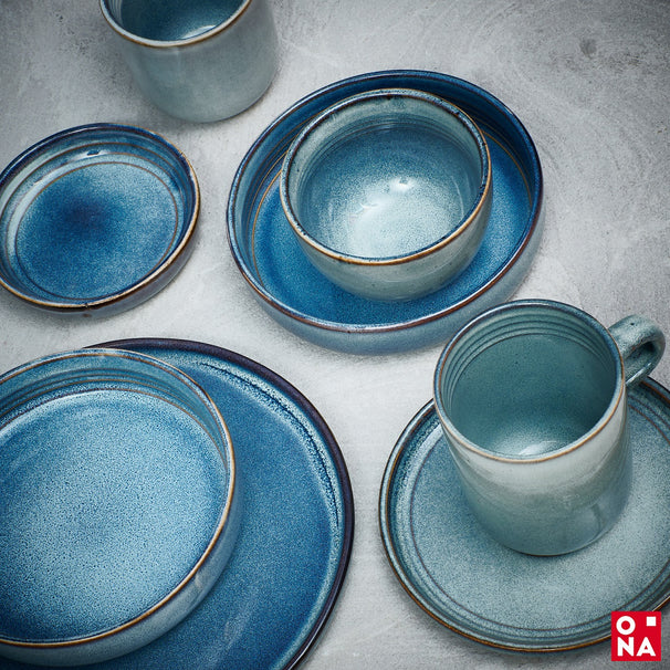 ONA Suppenschalen / Schalen Duna Blue ø 14 cm - 4 Stück