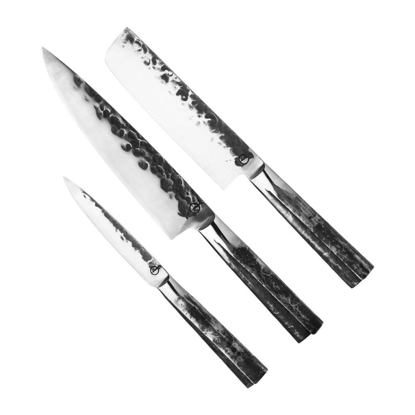 Forged Messerset Intense - 3-teilig - Kochmesser, Hackmesser und Universalmesser