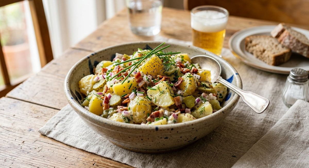 Der deutsche Kartoffelsalat, der zu jedem Bier passt