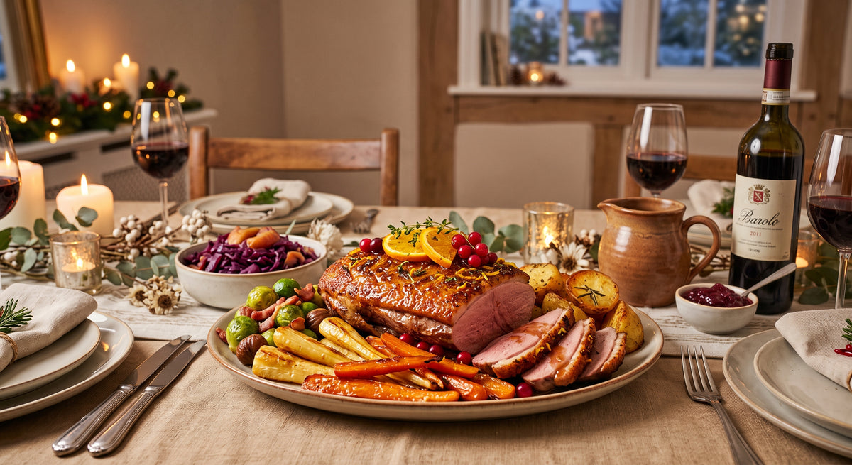 Ein festliches Weihnachtsessen, das Eindruck macht ohne Aufwand.