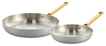 GreenPan Topfset Padova Reserve 5-teilig - Triply Edelstahl - Kochtöpfe ø 20, 24 cm, Stieltopf ø 18 cm & Bratpfanne ø 20 & 28 cm
