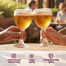 Grimbergen Bierglas mit Fuß 330 ml - 2 Stück