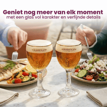 Grimbergen Bierglas mit Fuß 330 ml - 2 Stück