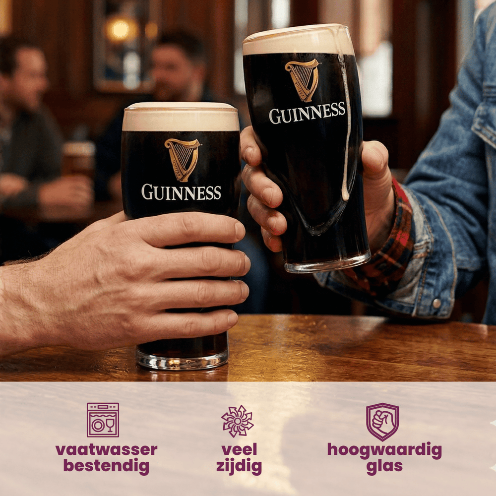 Guinness Biergläser Pint 500 ml - 2 Stück