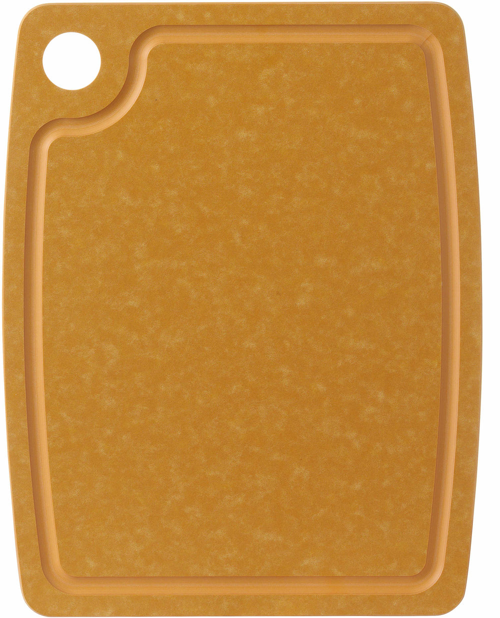 Hendi Schneidebrett rutschfest - Spülmaschinenfest - Braune Holzfaser - 30 x 23,5 cm