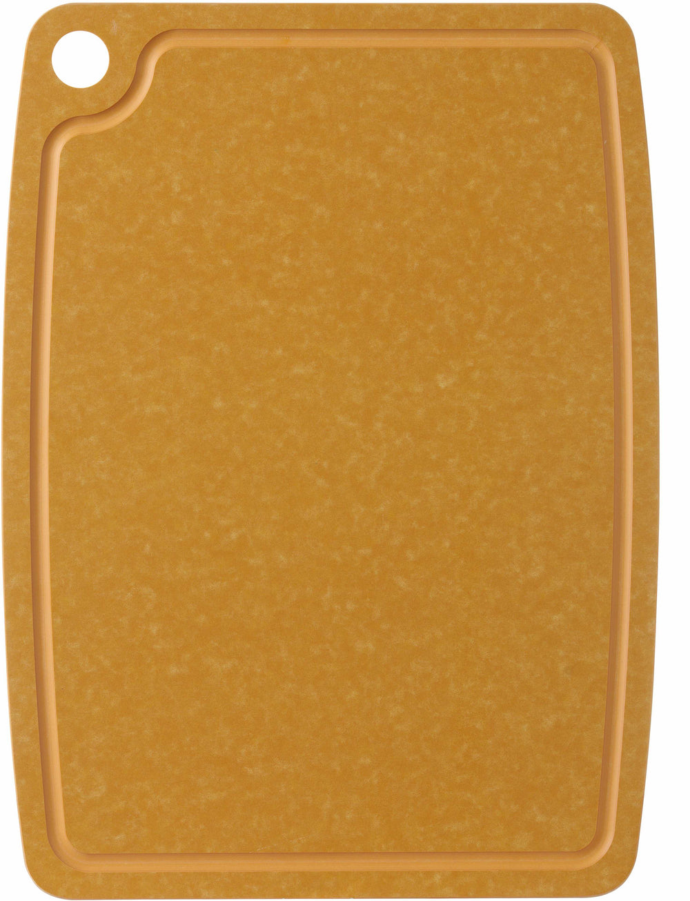 Hendi Schneidebrett, rutschfest, spülmaschinenfest, braune Holzfaser, 44 x 32,5 cm