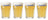 Hoegaarden Biergläser Weißbier 250 ml - 4 Stück