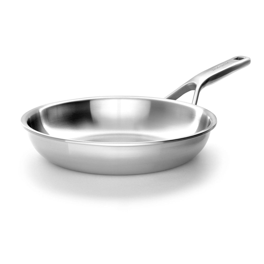KitchenAid Topfset Multi-Ply 4-teilig - Edelstahl - Kochtöpfe ø 20, 24 cm, Stieltopf ø 16 cm & Bratpfanne ø 24 cm