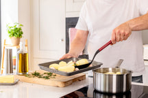 KitchenAid Gemüselöffel Classic Kaiserrot Kunststoff 34 cm - Abtropflöffel