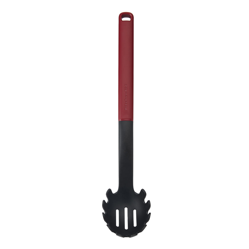 KitchenAid Spaghettilöffel Classic Kaiserrot Kunststoff 34cm - Pastaheber