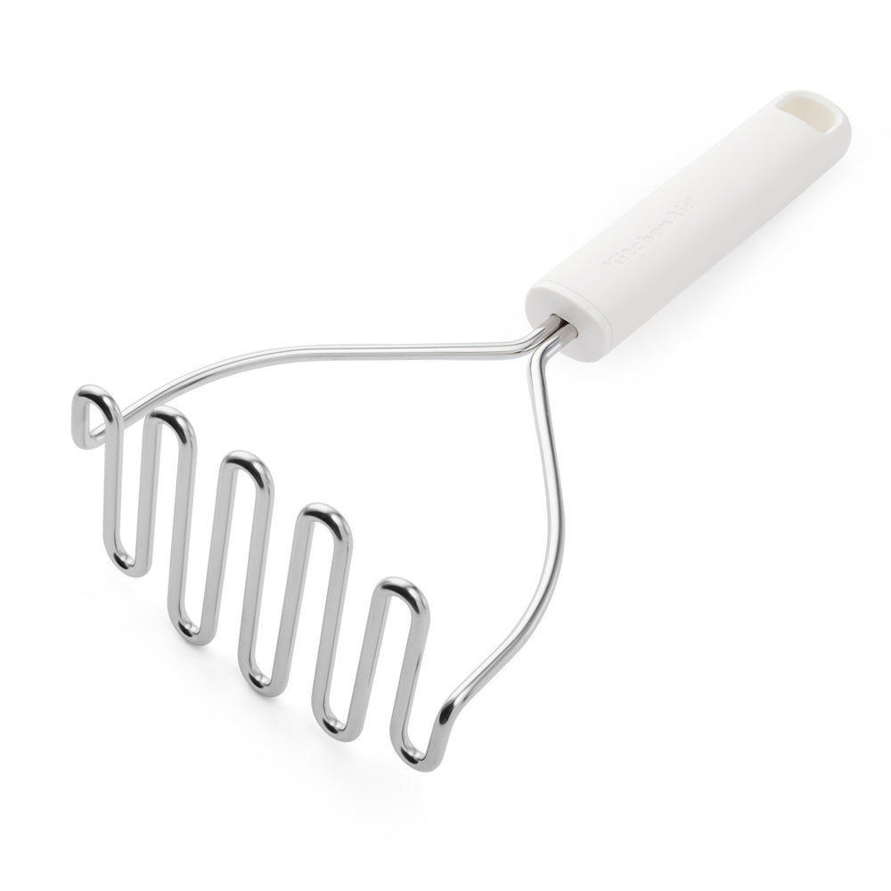 KitchenAid Kartoffelstampfer Classic Porzellanweiß Edelstahl 25,5cm - Püree