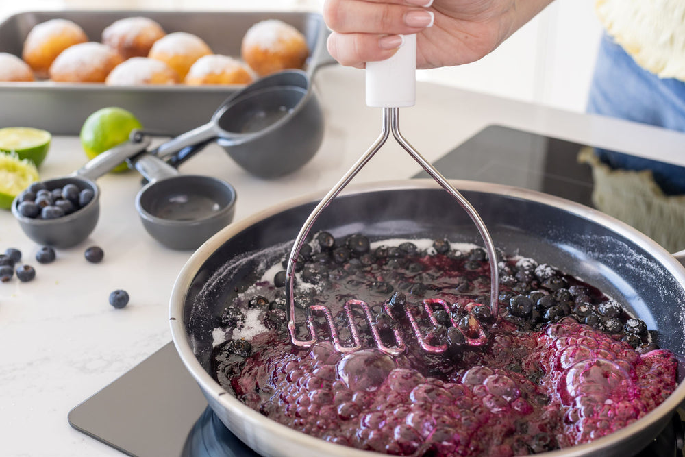 KitchenAid Kartoffelstampfer Classic Porzellanweiß Edelstahl 25,5cm - Püree