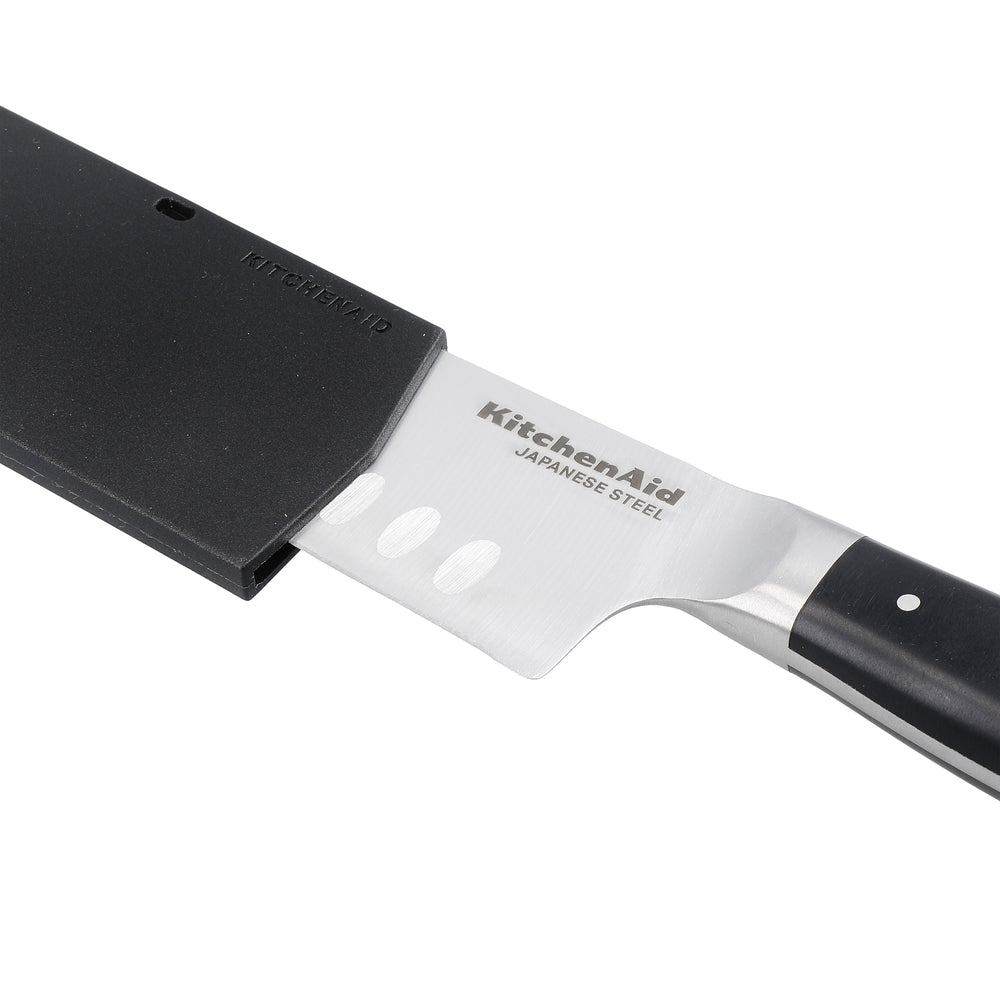 KitchenAid Santokumesser Gourmet Edelstahl 18 cm Schwarz/Silber - Küchenmesser