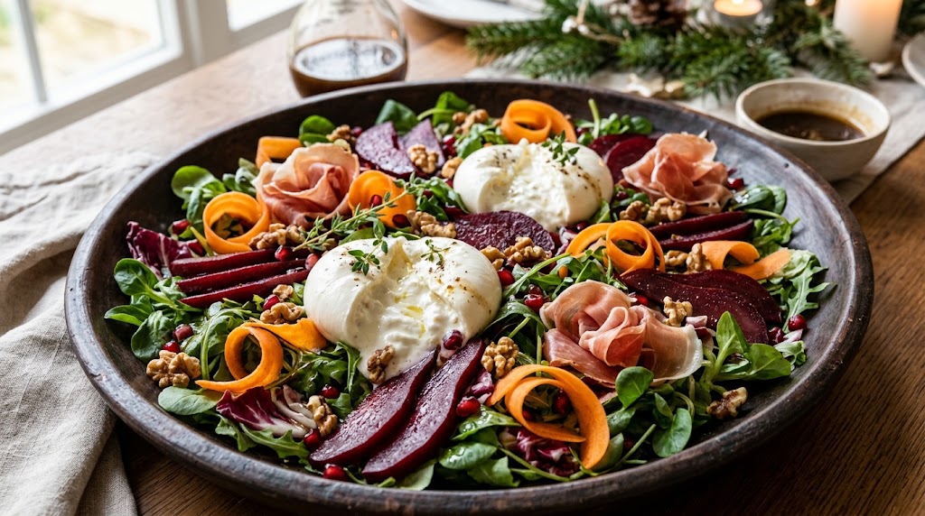 Een feestelijke salade die indruk maakt zonder gedoe