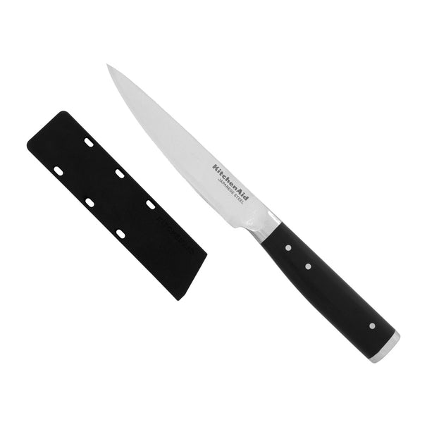 KitchenAid Officemesser Gourmet Edelstahl Schwarz/Silber 12 cm - Schälmesser