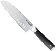 KitchenAid Santokumesser Gourmet Edelstahl 18 cm Schwarz/Silber - Küchenmesser
