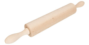 Cookinglife Teigroller Buchenholz Braun 43,5 cm - Nudelholz mit Kugellagern