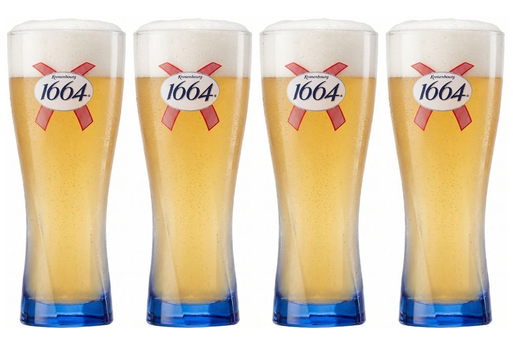 Kronenbourg 1664 Blanc Biergläser 330 ml - 4 Stück