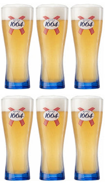 Kronenbourg 1664 Blanc Biergläser 250 ml - 6 Stück