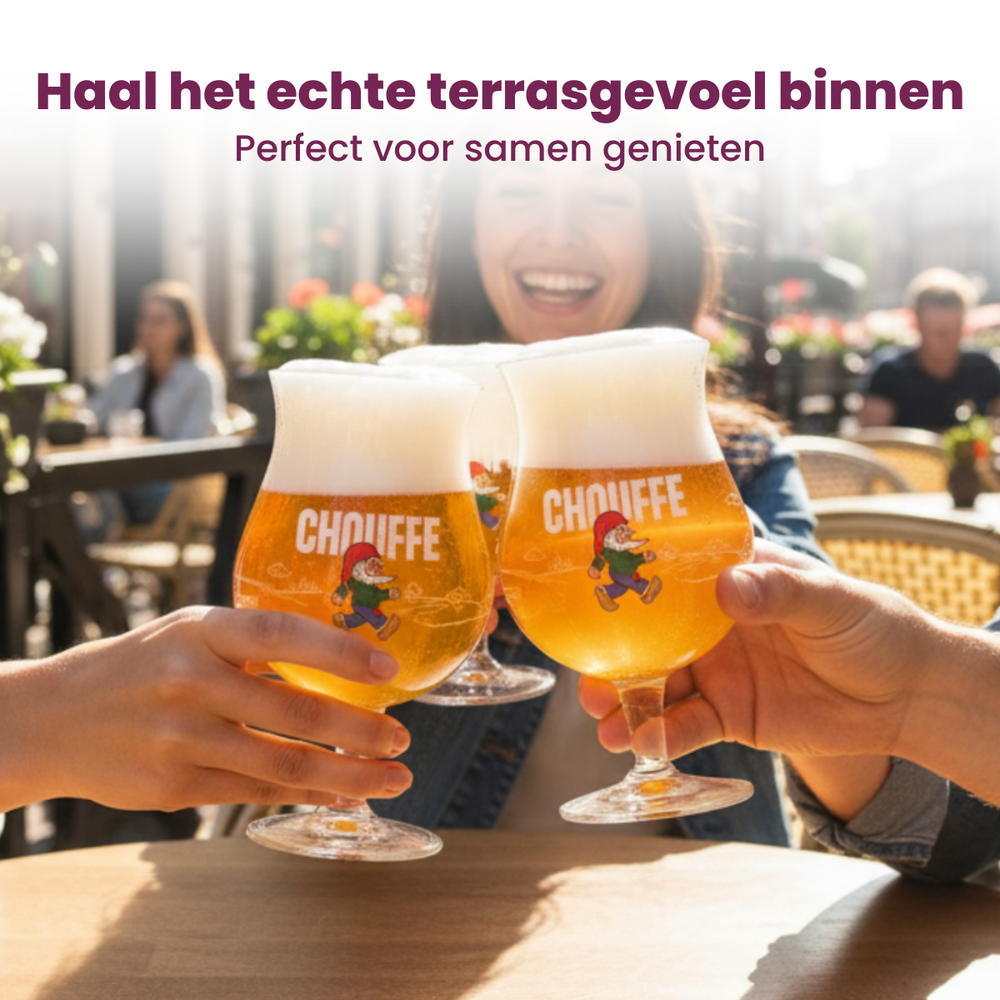 La Chouffe Biergläser 330 ml - 4 Stück
