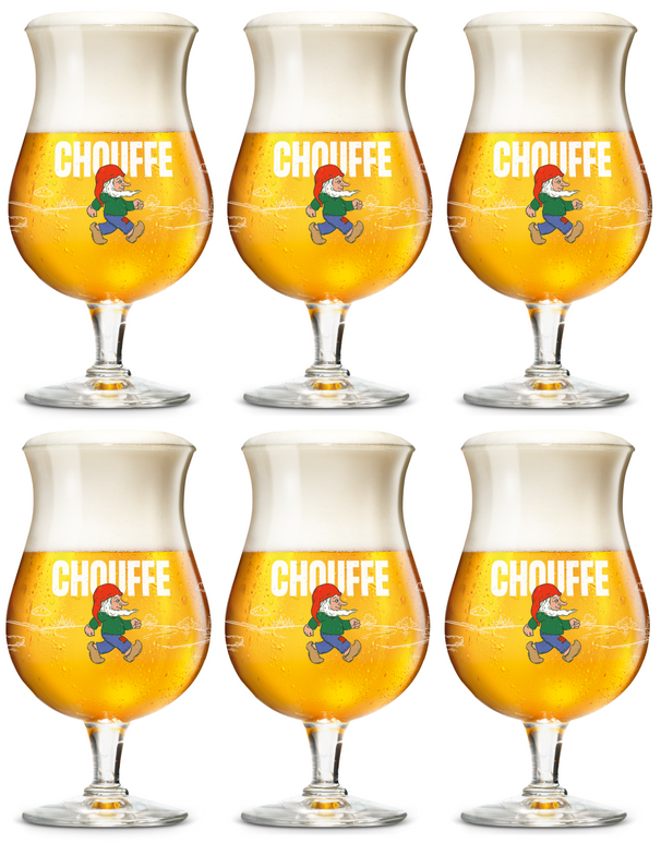 La Chouffe Biergläser 330 ml - 6 Stück