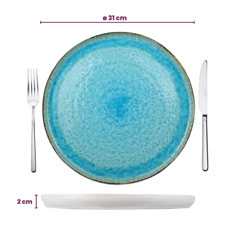 Cosy & Trendy Unterteller Laguna Azzurro ø 31 cm