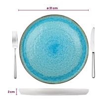 Cosy & Trendy Unterteller Laguna Azzurro ø 31 cm