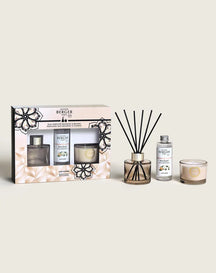 Maison Berger Geschenkset – Duftstäbchen &amp; Duftkerze – Eternity Nude – Lady Flower 